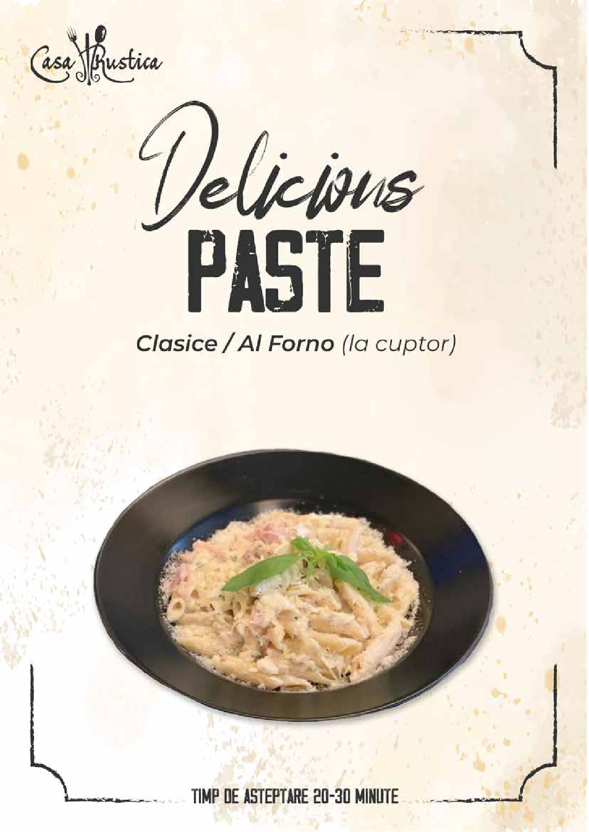 Meniu Casa Rustica